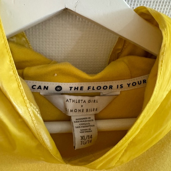 Athleta Girl X Simone Biles yellow sweatshirt - Picture 7 of 10